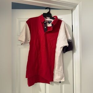 Ralph Lauren Red and White Kids Polo Shirt